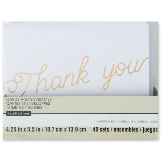 Thank You Cards:40 Assorted Pack Thank You Notes Greeting Cards With Envelopes For All Occasion,Your Wedding, Graduation, Baby Shower, Bridal Party,Anniversary, Business, 4 X 6 Inches- Blank Inside